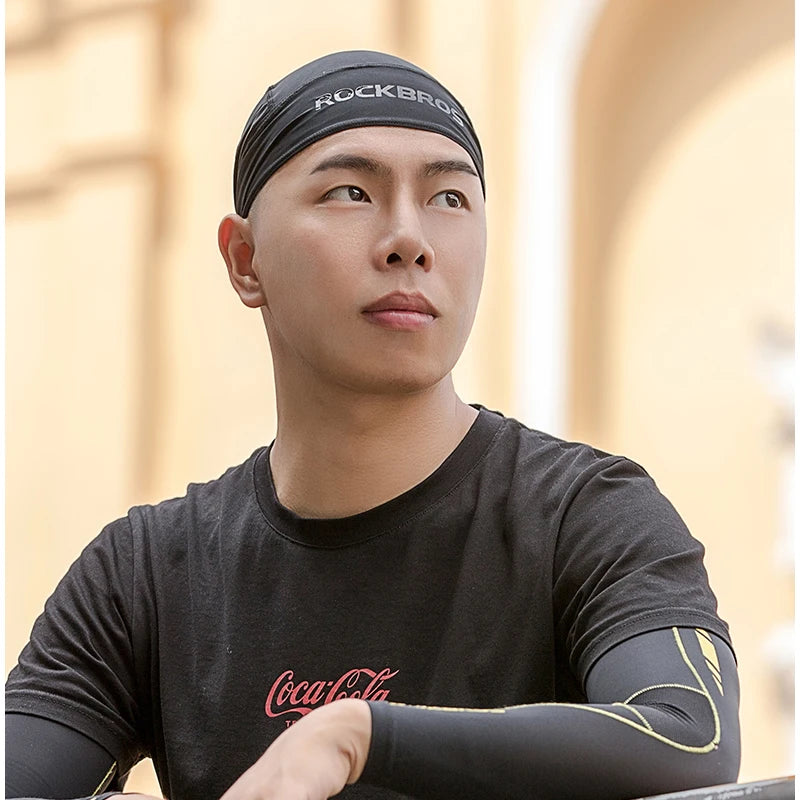 ROCKBROS Cycling Bicycle Bandana Breathable Wicking Elasticity Men Women Outdoor Running Hiking Sunscreen Cap Headwear Headband