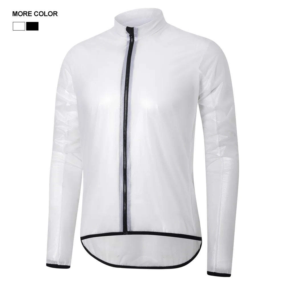 Hiserwa Ultralight Cycling Rain Jacket Waterproof Windproof Reflective Bike Jacket Breathable Packable Outdoor Riding Hiking