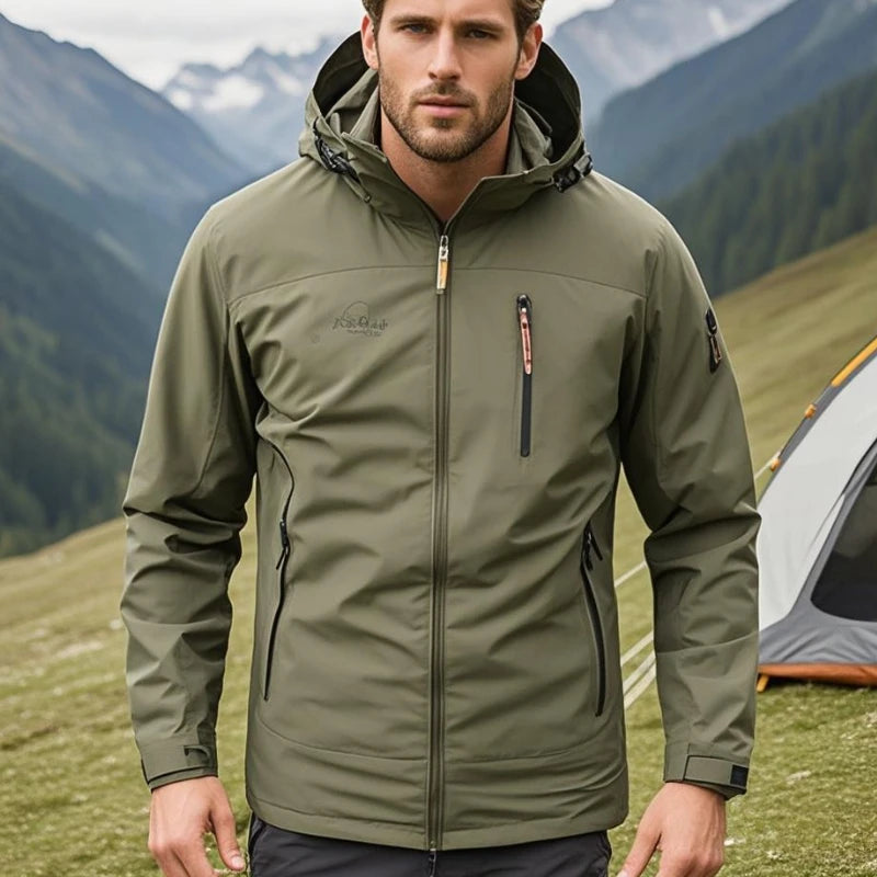 New Waterproof Military Jacket Man Spring Autumn Windbreaker Men's Hooded Jackets Camping Hiking Jackets Fishing Sportswear Coat