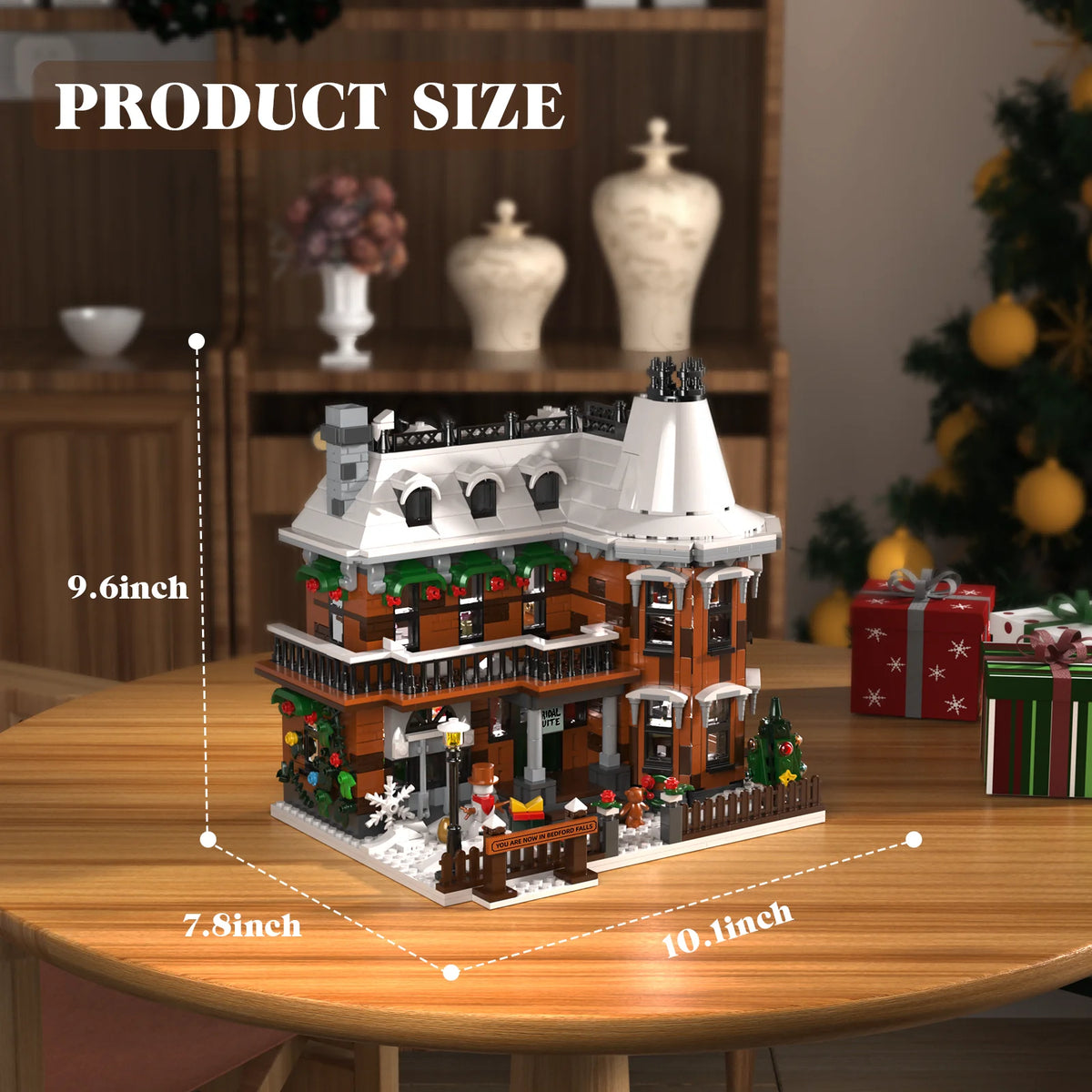 Wonderful Life House Building Block Set Castle Apartment Model Collection Christmas Decoration Brick Toy for Adults Holiday Gift