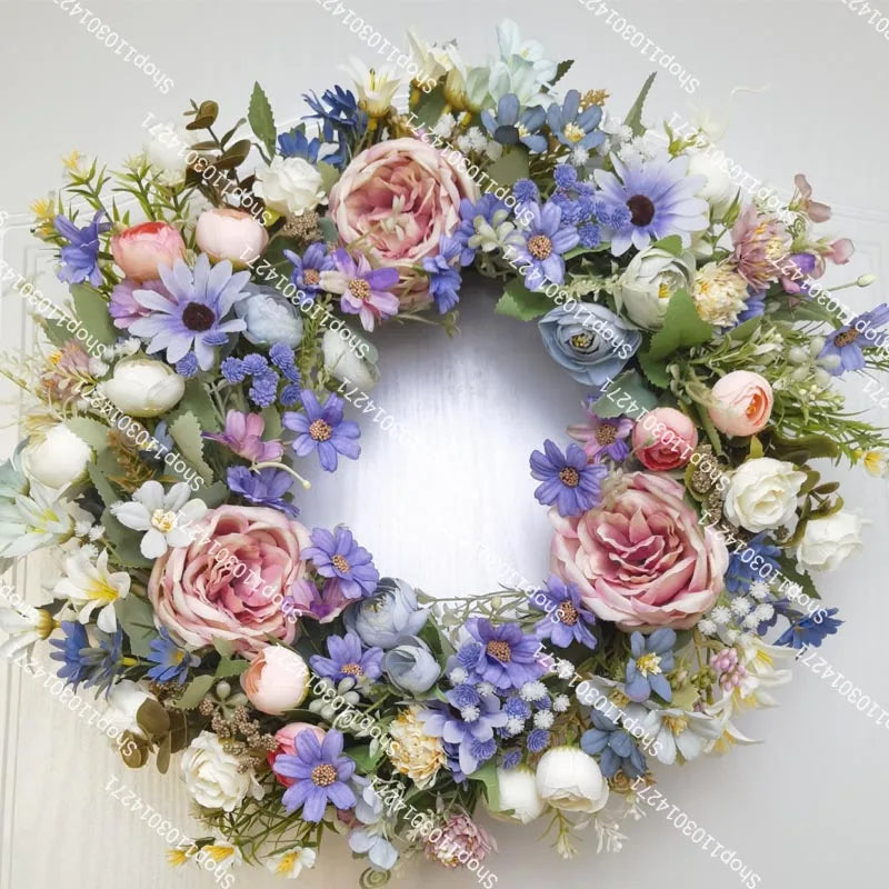 70/50/40/30/20cm New Wedding Table Centerpiece Flower Wreath, Candlestick Decor, Rose, Green Leaf, Floral Arrangement, Christmas