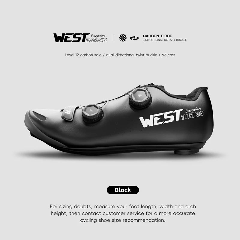 WEST BIKING Road Cycling Shoes Spd Speed Cycling Sneaker Cleat Shoes Bike Outdoor Footwear Self-Locking Cycling Flat Pedal Shoes