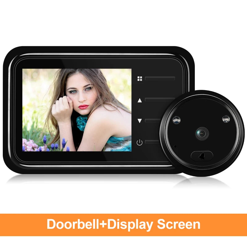 2.4Inch LCD Door Peephole Camera IR Night Vision Video Eye Door Bell Visual Doorbell Security Protection Camera