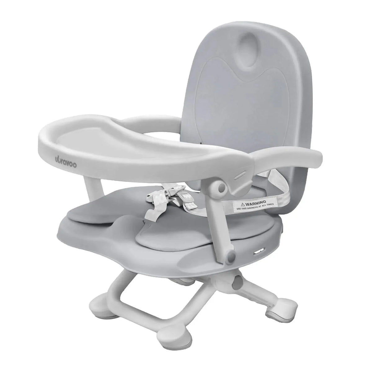 3-in-1 Portable Toddler Booster Seat Baby Dining Table Seat with Removable Tray And Cushion 4 Adjustable Heights