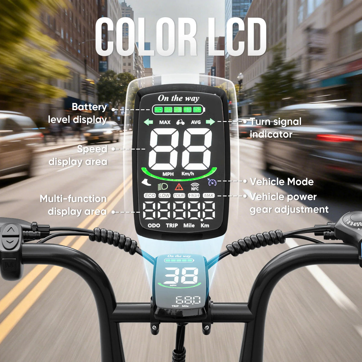 Spacewalk Fat Tire Electric Bike Adults 1500W Peak Motor 28MPH Speed 20x3.0 All Terrain Ebike 48V 13Ah Removable Battery NFC Unlock UL Certified USA Warehouse