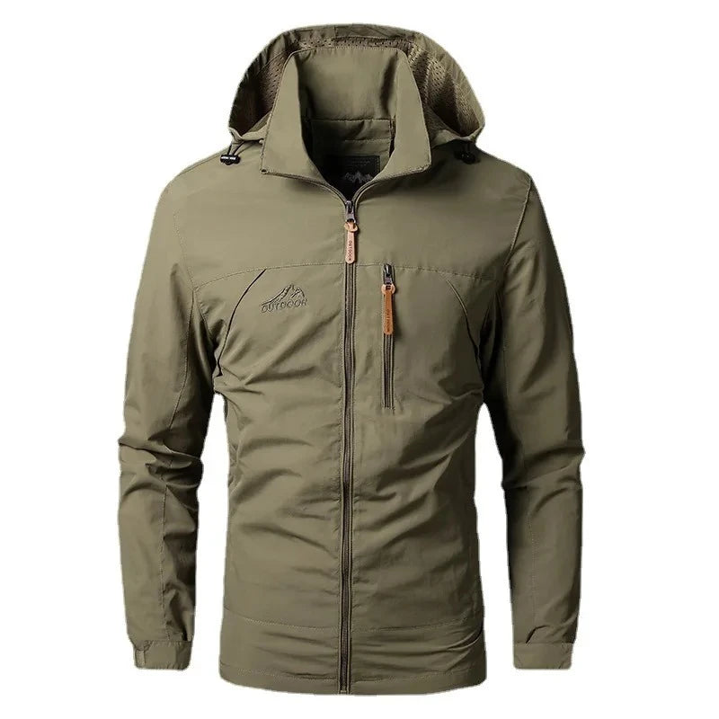 New Waterproof Military Jacket Man Spring Autumn Windbreaker Men's Hooded Jackets Camping Hiking Jackets Fishing Sportswear Coat