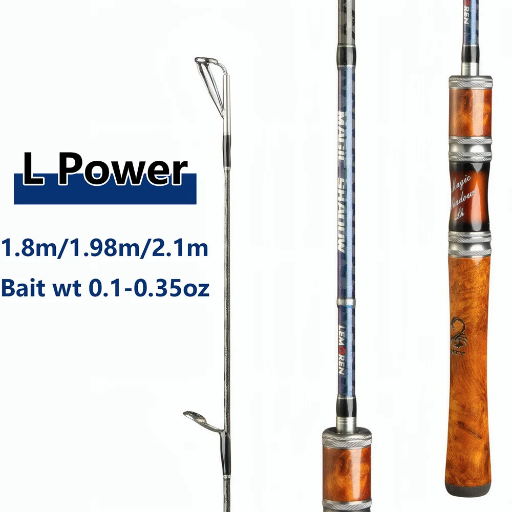 Ultra Light Carbon Fiber Lure Rod Fishing Tool,L Spinning Rod for Carp Trout Bass,3-10g Small Bait,Boat Fishing Pole Accessories