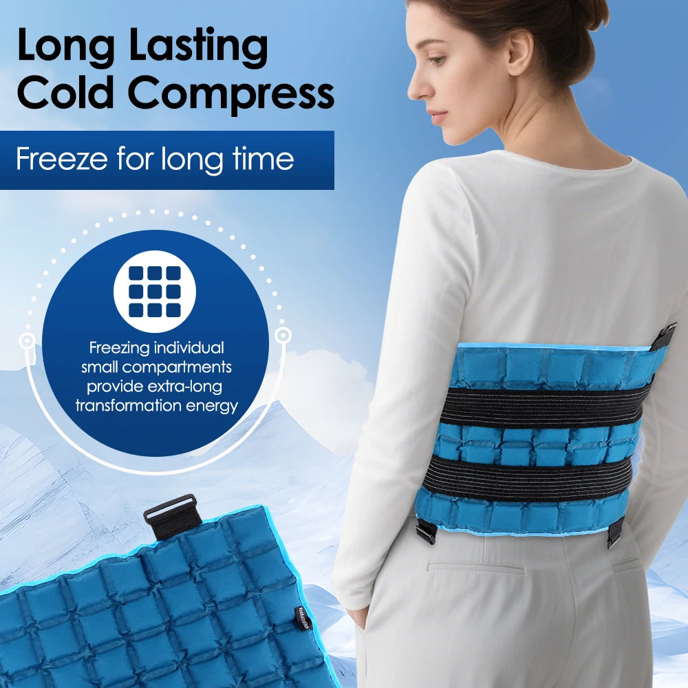 Reusable Cold/hot compress polymer Ice Pack for Knee Compression Soft Injury Support Post-Operative Nursing Care Cooler
