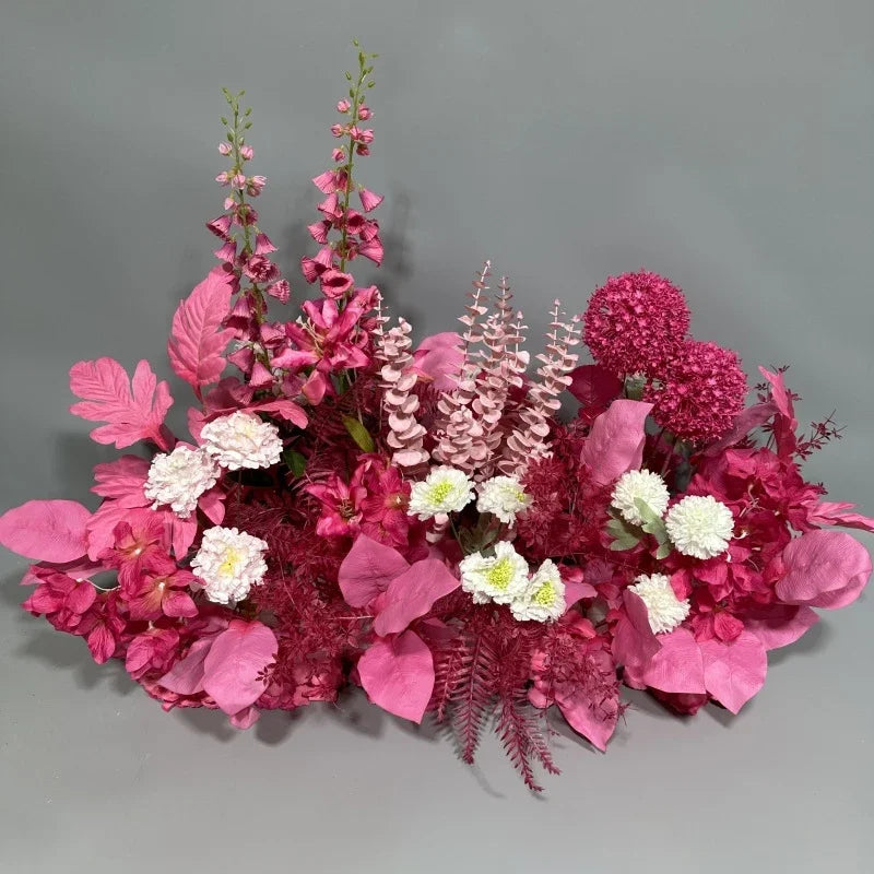 Simulation Wedding Silk Flower Earth Row Flower High Flower Stage Wedding Road Huide Event Party Layout Floor Flower Arrangement