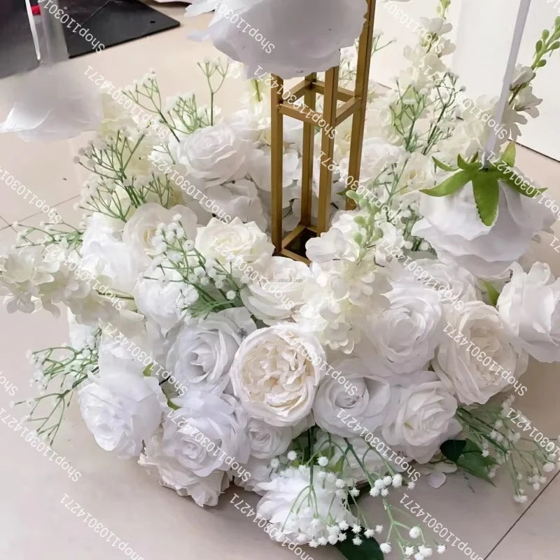 70/50/40/30/20cm New Wedding Table Centerpiece Flower Wreath, Candlestick Decor, Rose, Green Leaf, Floral Arrangement, Christmas