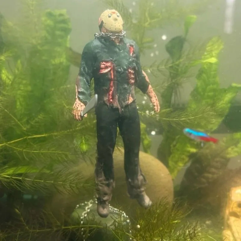 1pcs Aquarium Landscaping Accessories Fish Tank Jason Underwater Doll Fish Tank Decoration Accessories Christmas, Halloween Gift