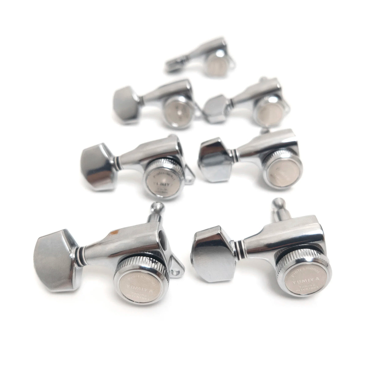 7L Guitar Locking Tuners 1:18 Lock String Tuning Pegs Machine Heads for Electric Guitars – Available in Chrome and Matte Black