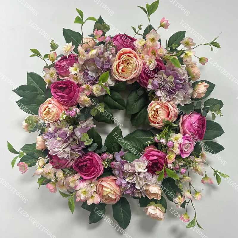 70/50/40/30/20cm New Wedding Table Centerpiece Flower Wreath, Candlestick Decor, Rose, Green Leaf, Floral Arrangement, Christmas