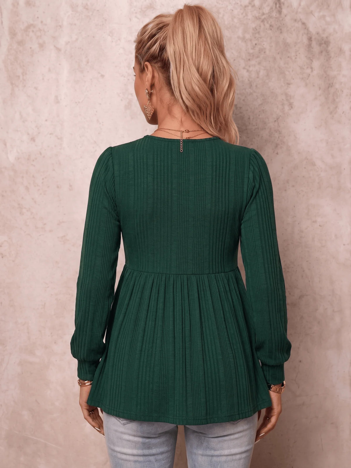Pregnant women waist work long-sleeved top autumn and winter casual versatile T-shirt maternity wear