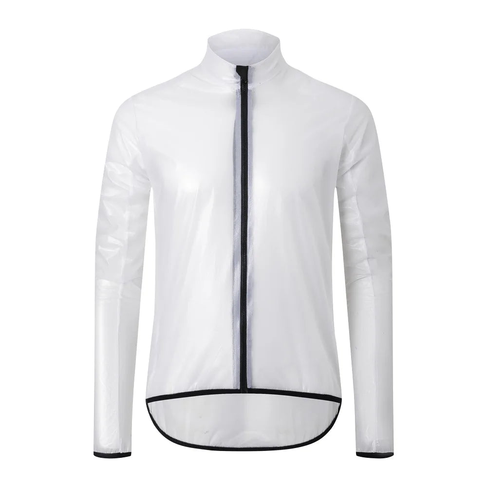 Hiserwa Ultralight Cycling Rain Jacket Waterproof Windproof Reflective Bike Jacket Breathable Packable Outdoor Riding Hiking