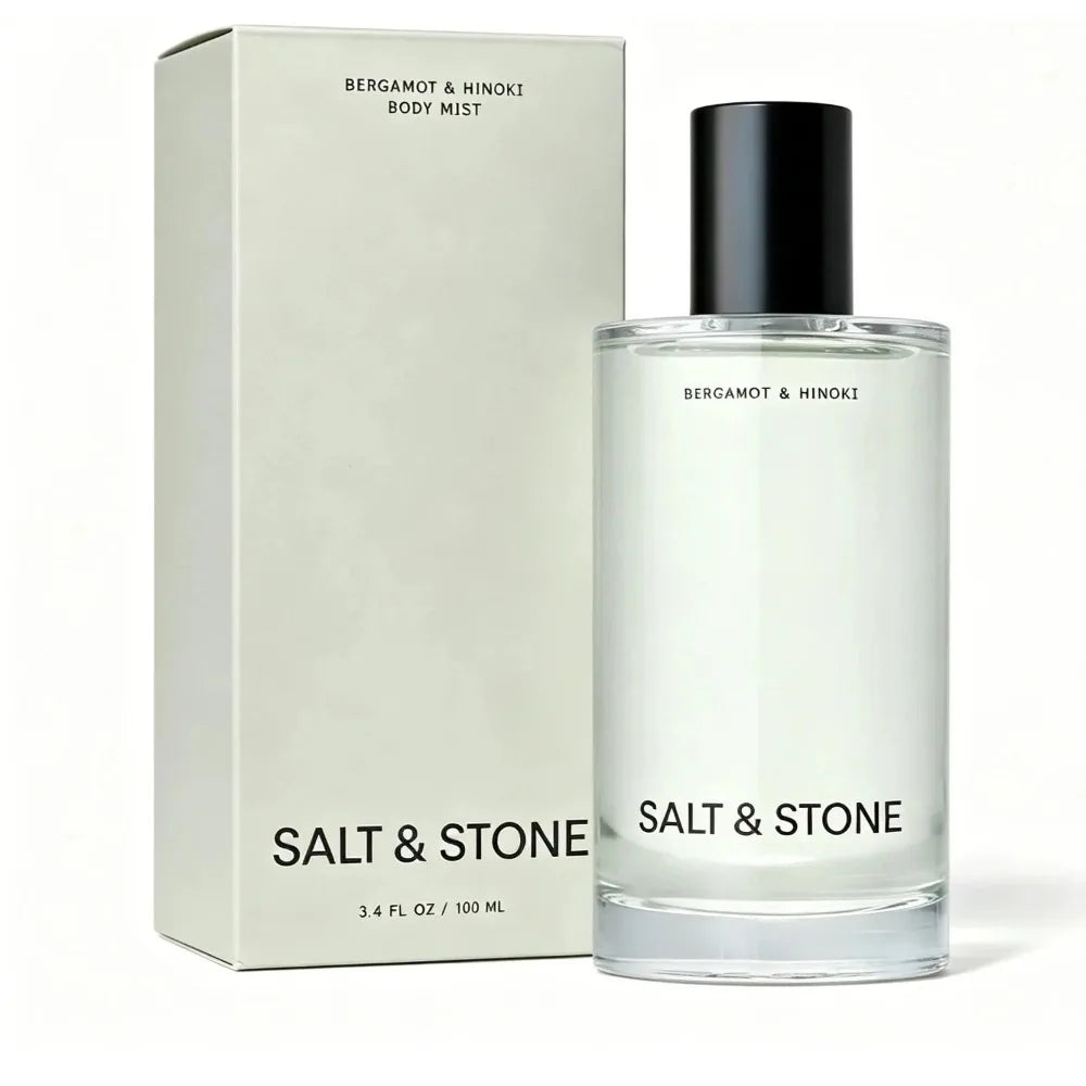 Salt & Stone Bergamot & Hinoki Body Mist Unisex Hair & Body Spray Hydrating Skincare Infused Fragrance Vegan Cruelty Free 3.4 fl oz