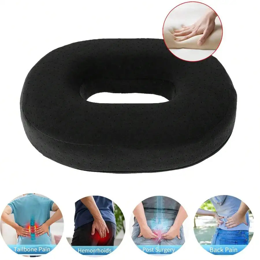 Donut Pillow For Tailbone Pain Bed Sore,Hemorrhoid Pillow Seat Cushion For Long Sitting Butt Pressure Relief Postpartum