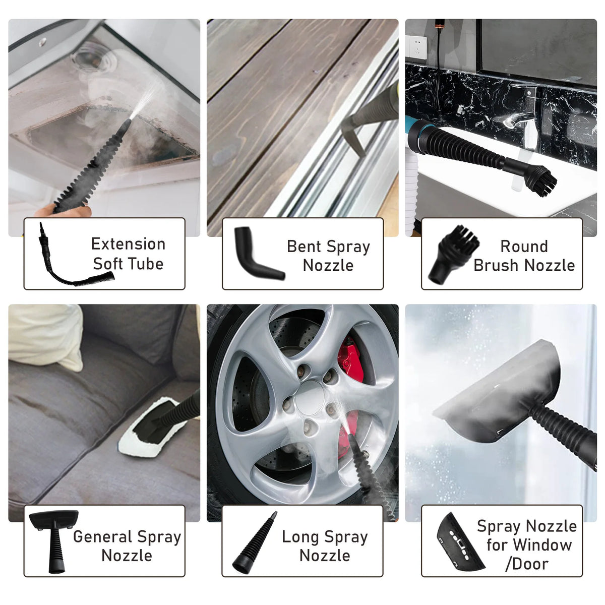 Handheld Steam Cleaner, Multifunctional Kitchen Range Hood, Stain Removal and Cleaning Machine, Bathroom Cleaner