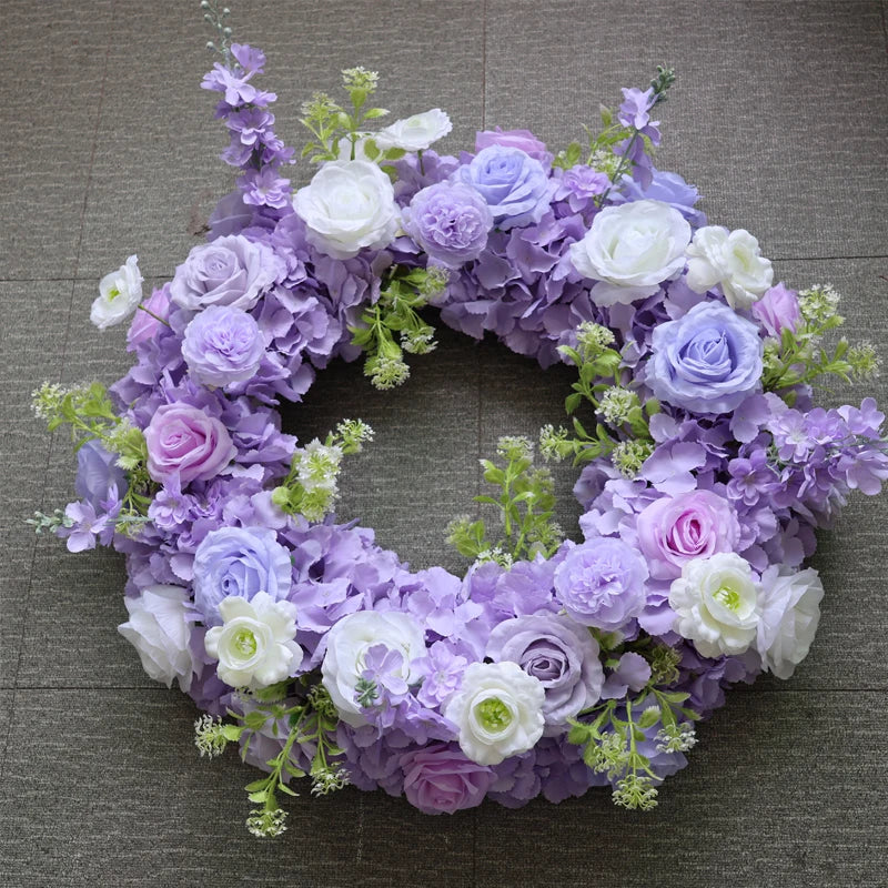 70/50/40/30/20cm New Wedding Table Centerpiece Flower Wreath, Candlestick Decor, Rose, Green Leaf, Floral Arrangement, Christmas