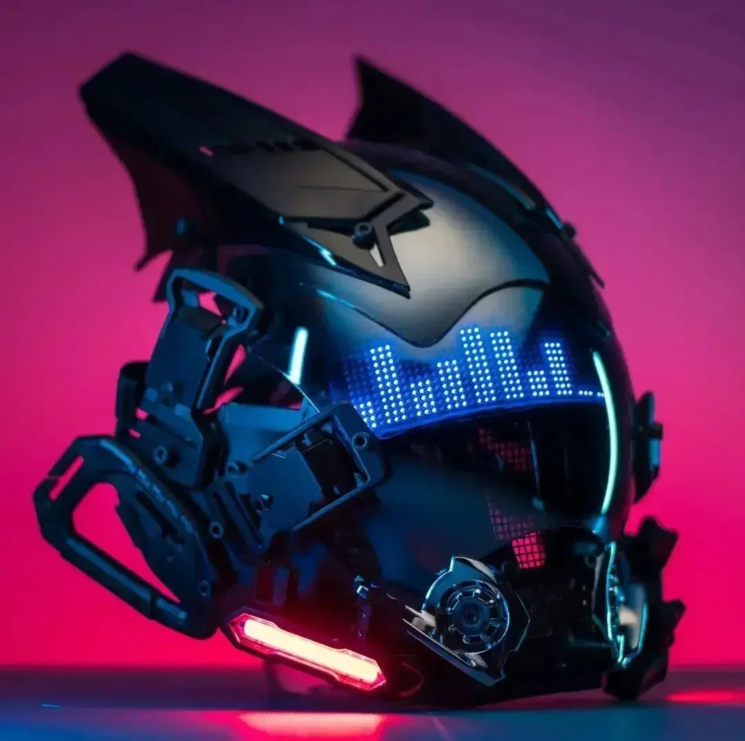 Cyberpunk Helmet Shinobi Mask Robot Samurai Mask Cosplay Techwear Cyber Punk Hi-Tech Helmet Armor Futuristic Toys Christmas Gift