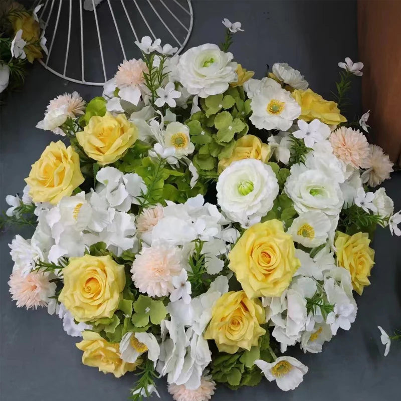 70/50/40/30/20cm New Wedding Table Centerpiece Flower Wreath, Candlestick Decor, Rose, Green Leaf, Floral Arrangement, Christmas