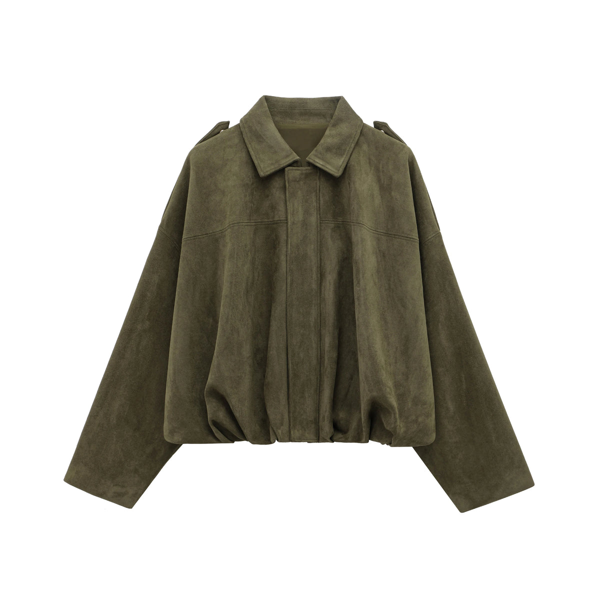 HH Women Elegant Party Jacket Loose Casual Office Coat Lapel Zipper Long Sleeve Vintage Autumn Vacation Winter Solid Outerwear