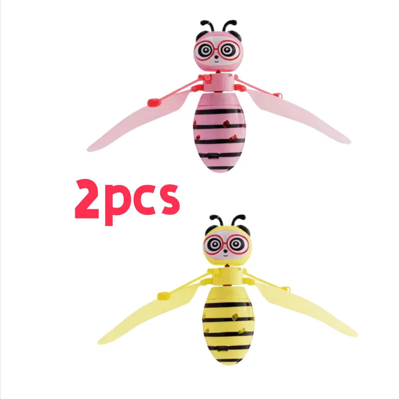 Little Bee Flying Vehicle Aircraft Gesture Sensing Vehicle Flying Helicopter Lights Children's Toys Birthday Gift Christmas