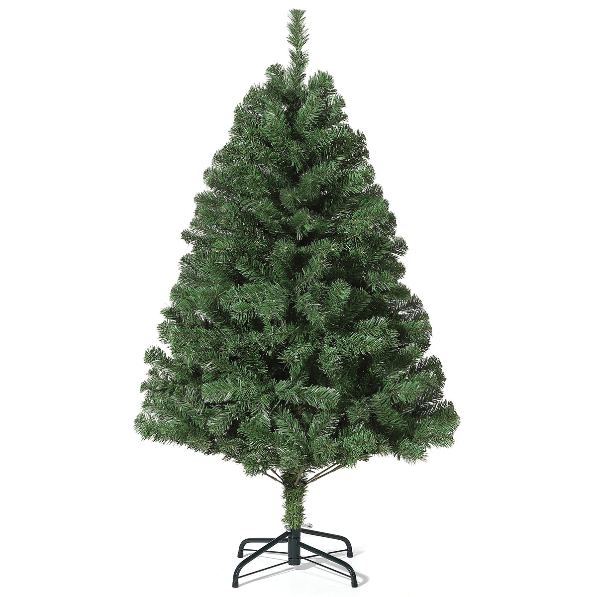 GAOMON Prelit Artificial Christmas Tree 6 Feet - Fraser Fir with 300 Multicolor Led Lights - Wide Hinged Design, Fire Resistant, Ul Certified - Ideal for Home and Office