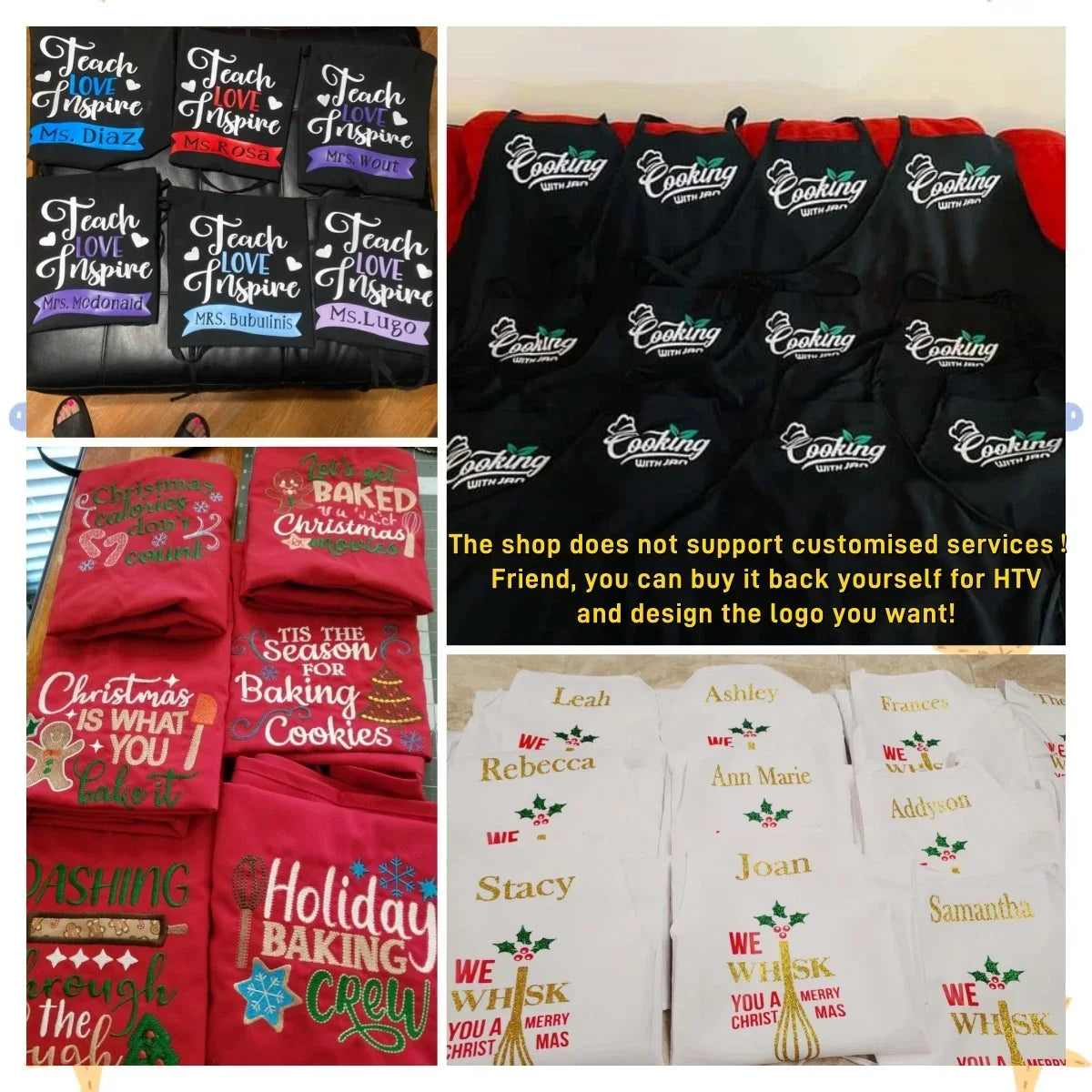 12-120Pcs Bib Aprons with 2 Pockets Unisex Chef Apron Kitchen Aprons Painting Sewing Christmas Cookie Party Server Aprons