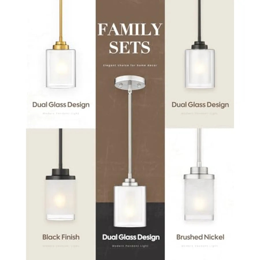 Modern Pendant Light, Modern Pendant Light for Kitchen Island, Hanging Ceiling Light Fixture, Farmhouse Pendant Lighting for Di