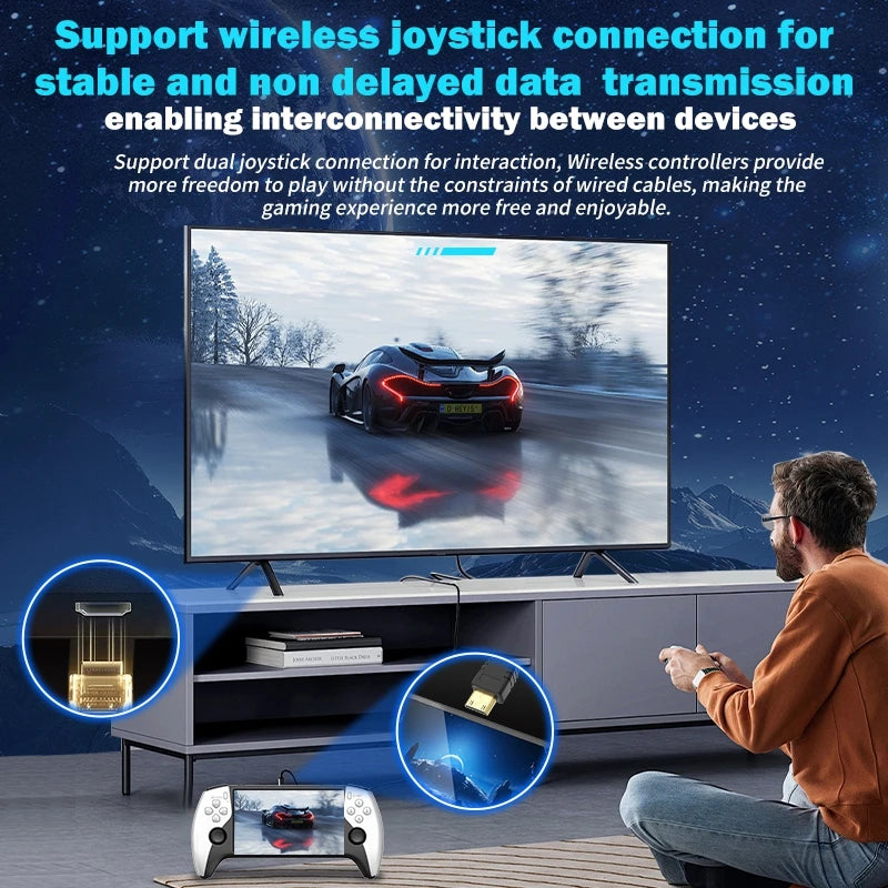 2026 New SF3500 5 Inch Handheld Game Console for PS1 GBA SNES MAME Retro Emulator FHD Portable Gaming Machine Christmas Gift