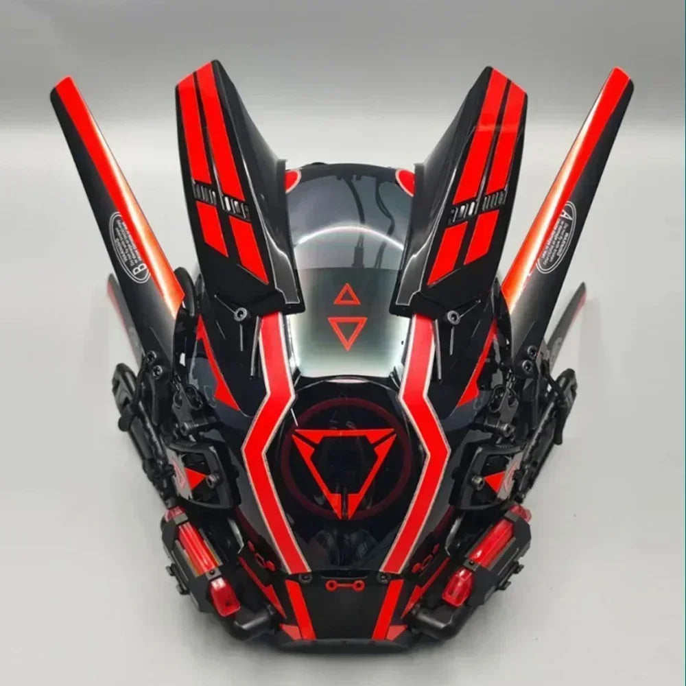 Cyberpunk Helmet Shinobi Mask Robot Samurai Mask Cosplay Techwear Cyber Punk Hi-Tech Helmet Armor Futuristic Toys Christmas Gift