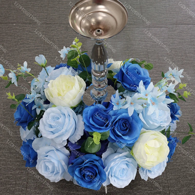 70/50/40/30/20cm New Wedding Table Centerpiece Flower Wreath, Candlestick Decor, Rose, Green Leaf, Floral Arrangement, Christmas