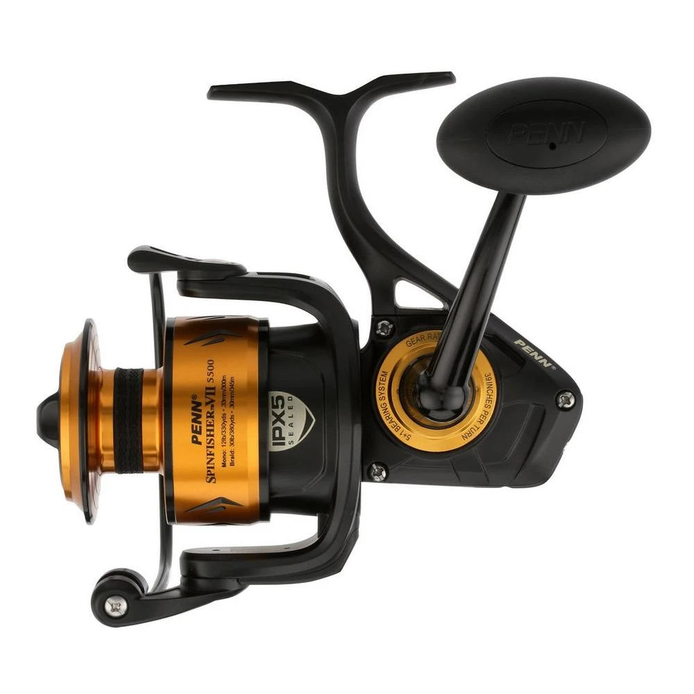 Penn Spinfisher VII Spinning Fishing Reel 3500/5500/6500/7500/8500/10500 HT-100 Carbon Fiber Drag Washers Spinning Wheel