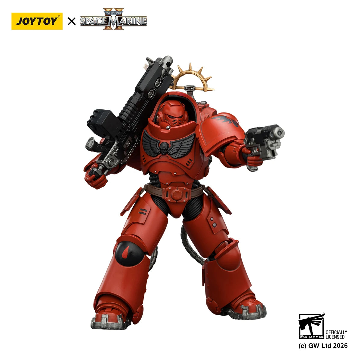 JOYTOY Warhammer 40,000 1/18 Action Figure Game Edition Blood Angels Heavy Intercessor Anime Military Model