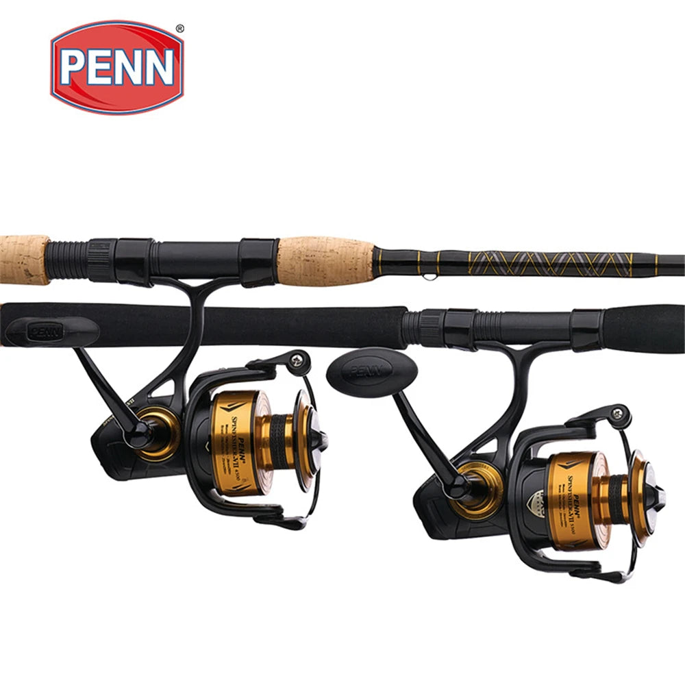 Penn Spinfisher VII Spinning Fishing Reel 3500/5500/6500/7500/8500/10500 HT-100 Carbon Fiber Drag Washers Spinning Wheel