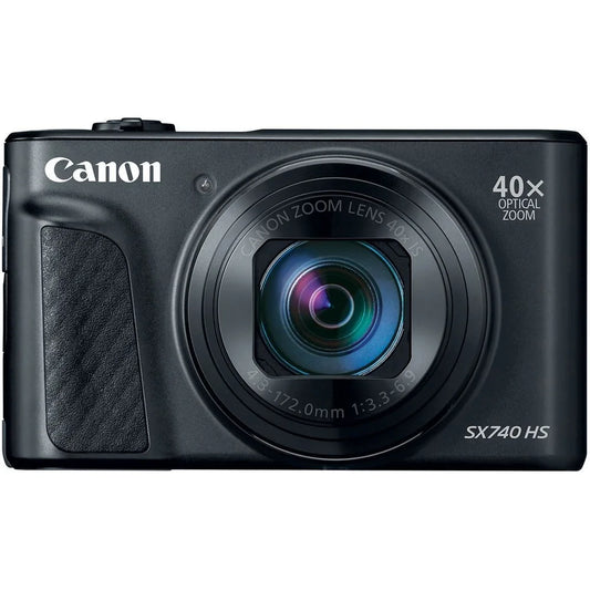 Canon PowerShot SX740 HS Digital Camera, 40x Optical Zoom, 4K Video, Black (International Version)
