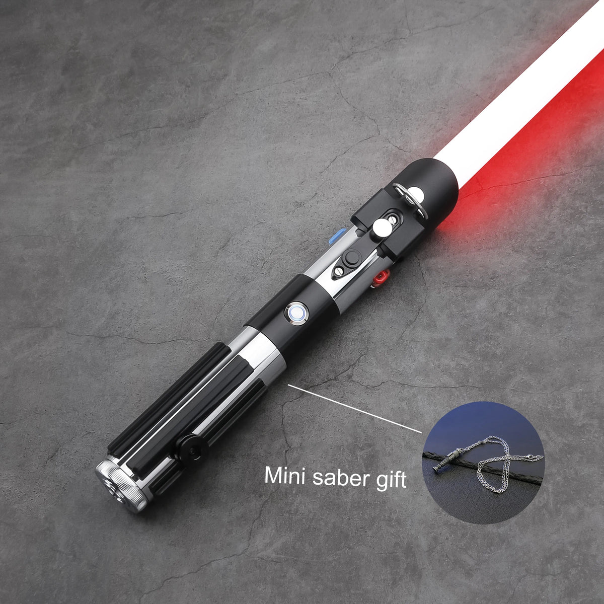 TXQ Darth Vader EP5 Christmas COMBAT Smooth Swing Metal Lightsaber Saber Force Heavy Dueling Skywalke Gift Fonts Sword