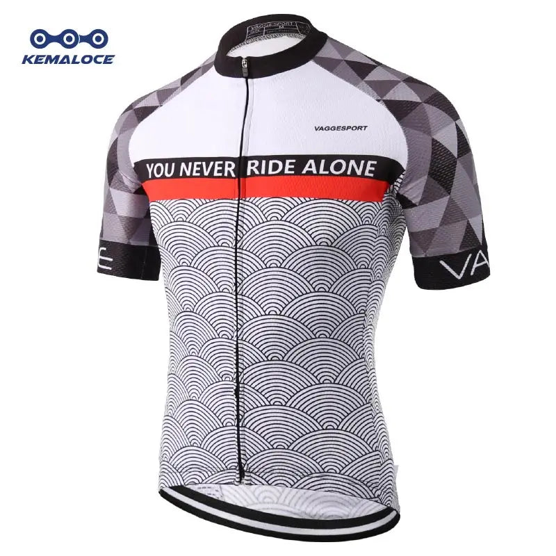 KEMALOCE Bike Jersey Anti-Wrinkle Black Christmas Short Sleeve New Bicycle Wear Top Quick Dry Retro Pro Cyclist Clothes Shirts