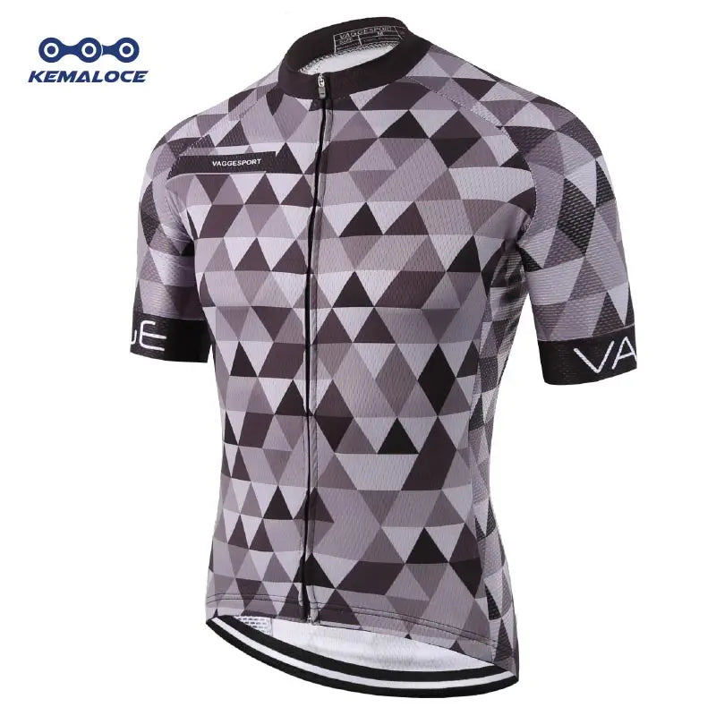 KEMALOCE Bike Jersey Anti-Wrinkle Black Christmas Short Sleeve New Bicycle Wear Top Quick Dry Retro Pro Cyclist Clothes Shirts
