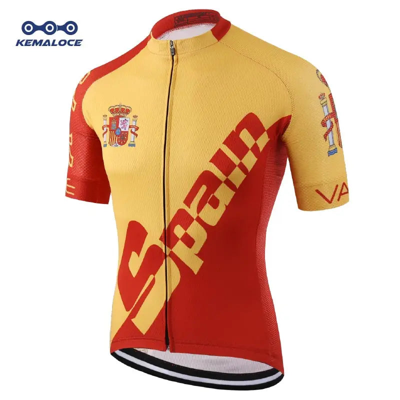 KEMALOCE Bike Jersey Anti-Wrinkle Black Christmas Short Sleeve New Bicycle Wear Top Quick Dry Retro Pro Cyclist Clothes Shirts