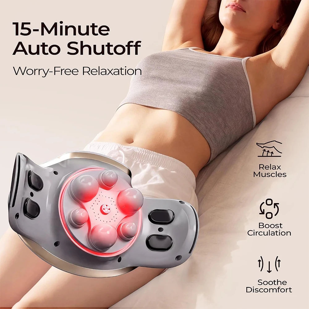 Abdominal Massager Electric Stomach Massager for Flattening Belly Multiple-use for Waist Abdomen Back Neck Leg 3 Modes, Rechargeable, Home Office Use, Mother's Day Birthday Christmas Gifts for Women Mom