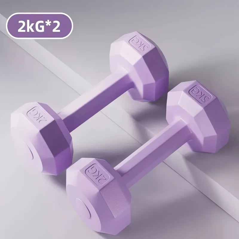 Women's Multifunctional Dumbbell Set - Perfect for Home and Gym Workouts, Arm Training and Yoga - Durable PP Material, Mixed Colors