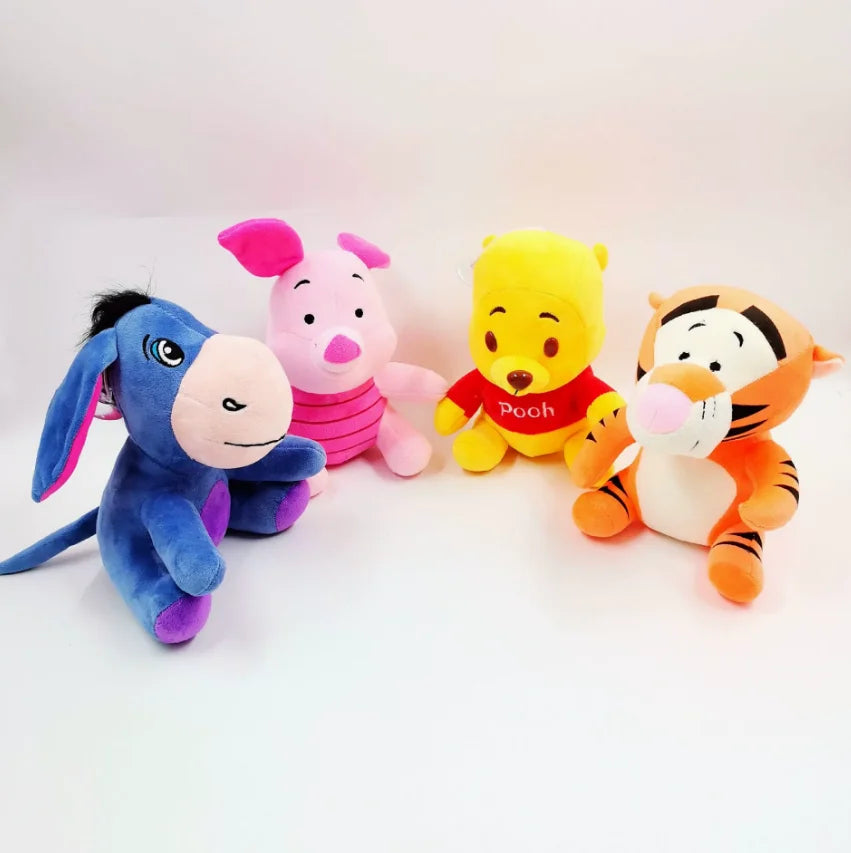 Wholesale 12pcs/lot New 8inch Cute Animal Bear Pig Stuffed Dolls Soft Tiger Plush Toy Christmas Gifts For Children