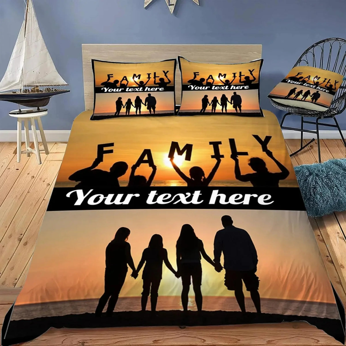 Custom Duvet Cover Personalized Bedding Set Customized Different Sizes, Suitable for Birthday, Christmas, Special Festival Gift