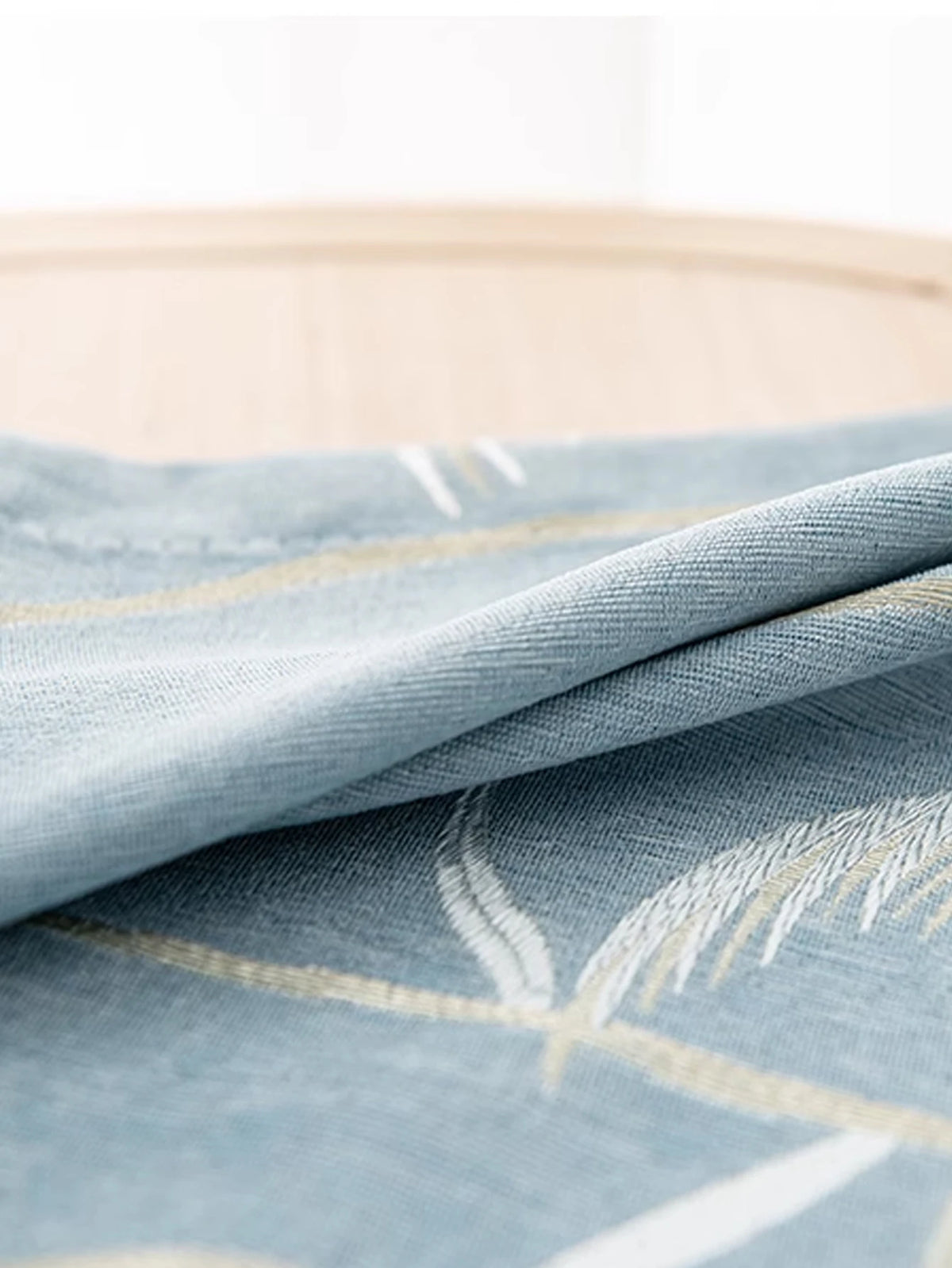 1pc Modern minimalist blue patterned blackout curtains, suitable for living rooms, bedrooms, Light Blocking, breathable