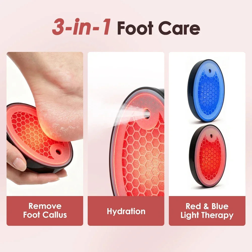 Waterproof Electric Foot Grinder Dead Skin Callus Remover Pedicure Tool Microcrystalline Foot Care Device Rechargeable 500mAh