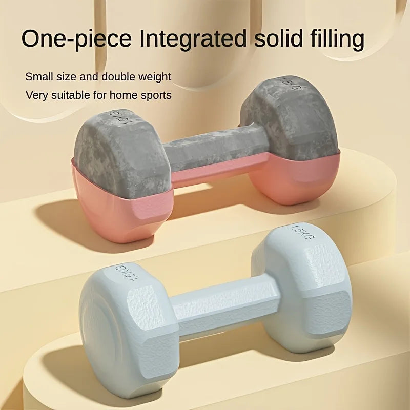 Women's Multifunctional Dumbbell Set - Perfect for Home and Gym Workouts, Arm Training and Yoga - Durable PP Material, Mixed Colors