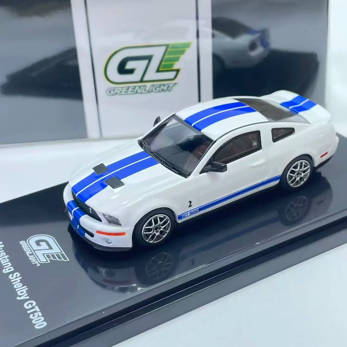 MH & GL 1:64 Shelby GT500  Alloy Die Casting Car Model Collection Model Boy Gift Christmas Gift Gifts for Men