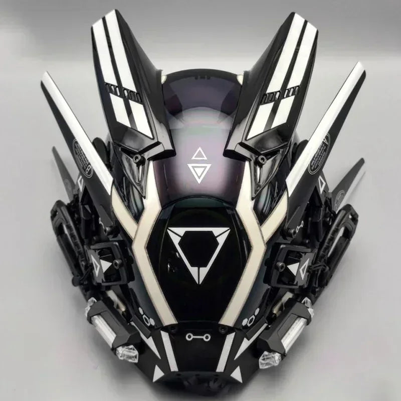 Cyberpunk Helmet Shinobi Mask Robot Samurai Mask Cosplay Techwear Cyber Punk Hi-Tech Helmet Armor Futuristic Toys Christmas Gift